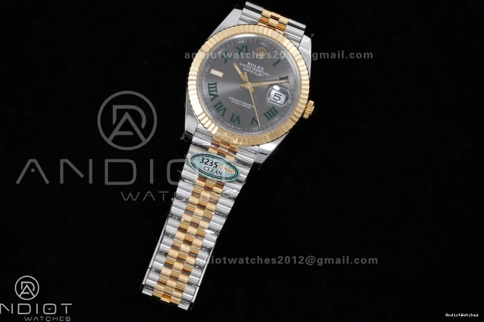 on Unique Clean 1:1 DateJust Jubilee Green Edition Gray Reserve) YG 126333 SH3235 SS 603 (72 41 Bracelet Best Roman Steel Dial 904L Hours Power Marker 0909